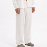 COORDINATO OVER IN LINO WHITE - Benevierre