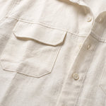 COORDINATO OVER IN LINO WHITE - Benevierre