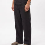 COORDINATO SHORT IN LINO BLACK - Benevierre