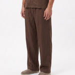 COORDINATO SHORT IN LINO BROWN - Benevierre