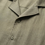 COORDINATO SHORT IN LINO GREEN - Benevierre