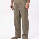 COORDINATO SHORT IN LINO GREEN - Benevierre