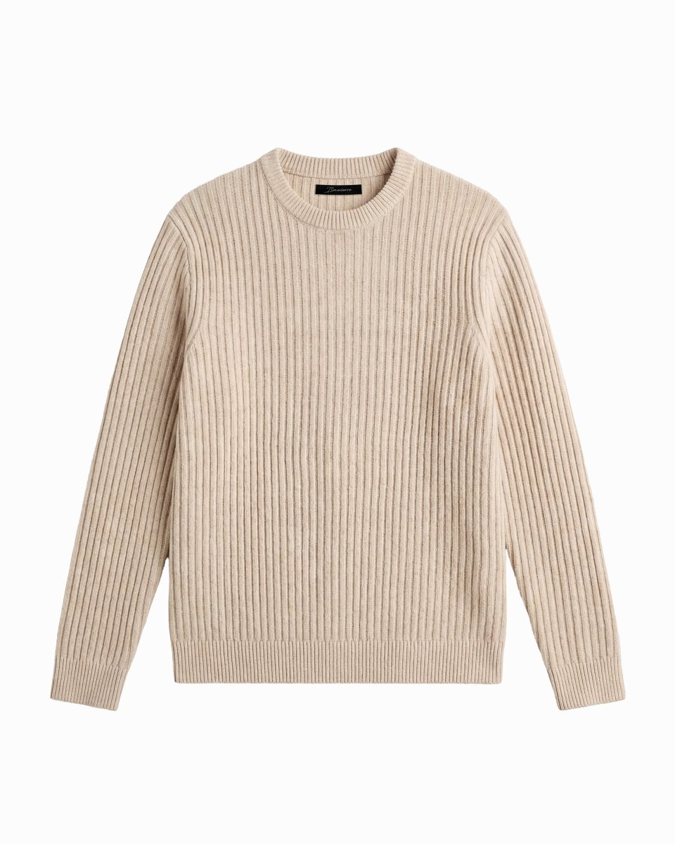 CORE RIB CREW SWEATER - Benevierre