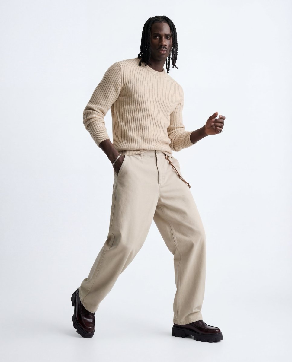 CORE RIB CREW SWEATER - Benevierre