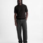 CRAFTED KNIT TEE BLACK - Benevierre