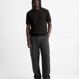 CRAFTED KNIT TEE BLACK - Benevierre
