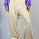 CREAM RELAXED PANT - Benevierre