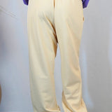 CREAM RELAXED PANT - Benevierre