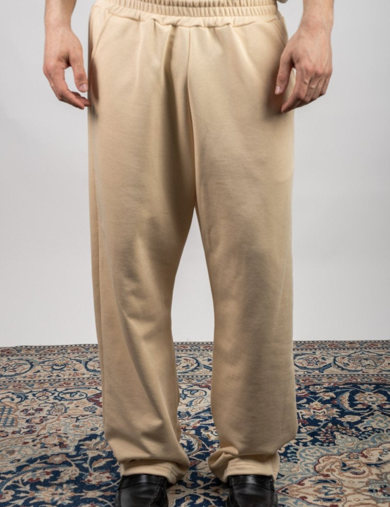 CREAM RELAXED PANT - Benevierre