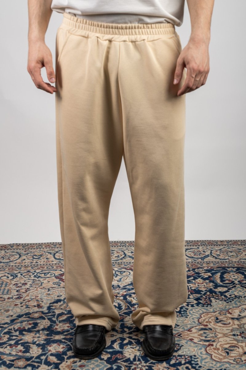 CREAM RELAXED PANT - Benevierre
