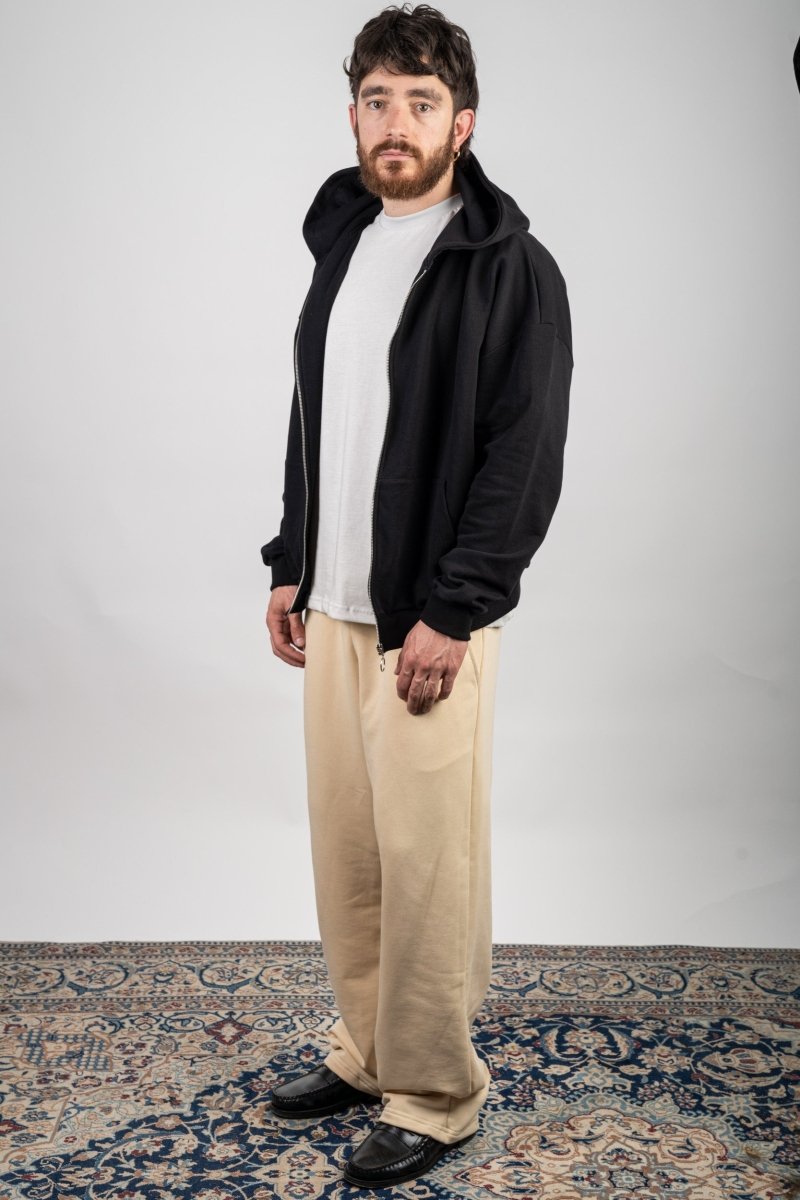 CREAM RELAXED PANT - Benevierre