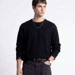 DAMAGE SWEATER BLACK - Benevierre
