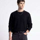 DAMAGE SWEATER BLACK - Benevierre