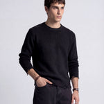 DAMAGE SWEATER BLACK - Benevierre