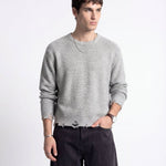 DAMAGE SWEATER GREY - Benevierre