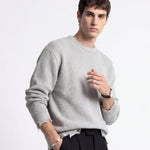 DAMAGE SWEATER GREY - Benevierre