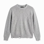DAMAGE SWEATER GREY - Benevierre