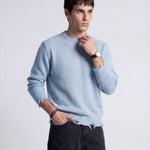 DAMAGE SWEATER LIGHT BLUE - Benevierre