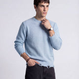 DAMAGE SWEATER LIGHT BLUE - Benevierre