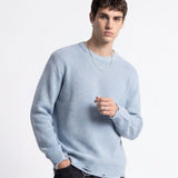 DAMAGE SWEATER LIGHT BLUE - Benevierre