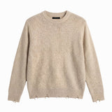 DAMAGE SWEATER SAND - Benevierre