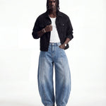 DENIM LINE BALOON BLUE - Benevierre