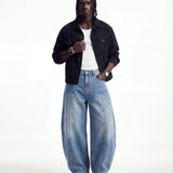 DENIM LINE BALOON BLUE - Benevierre