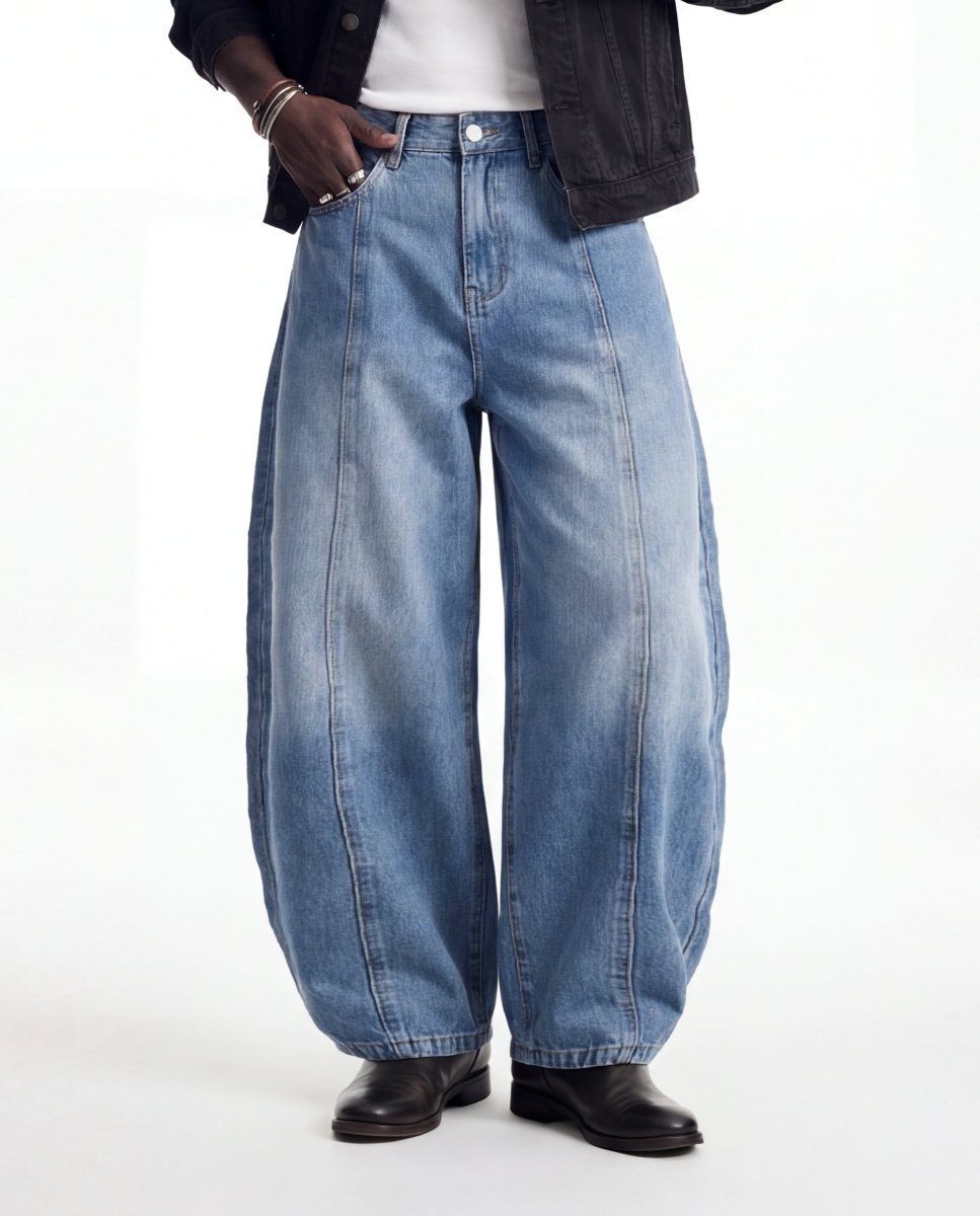 DENIM LINE BALOON BLUE - Benevierre