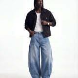 DENIM LINE BALOON BLUE - Benevierre