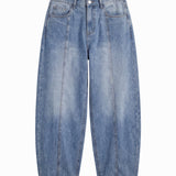 DENIM LINE BALOON BLUE - Benevierre