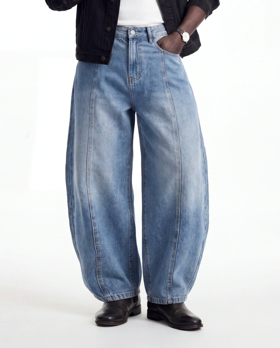 DENIM LINE BALOON BLUE - Benevierre