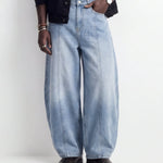DENIM LINE BALOON LIGHT BLUE - Benevierre
