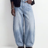 DENIM LINE BALOON LIGHT BLUE - Benevierre