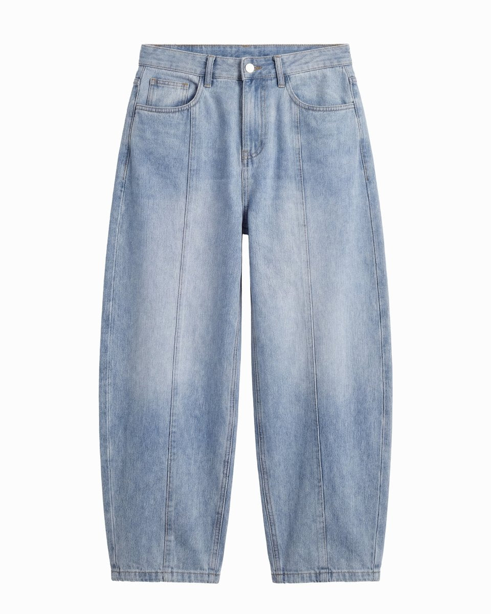 DENIM LINE BALOON LIGHT BLUE - Benevierre