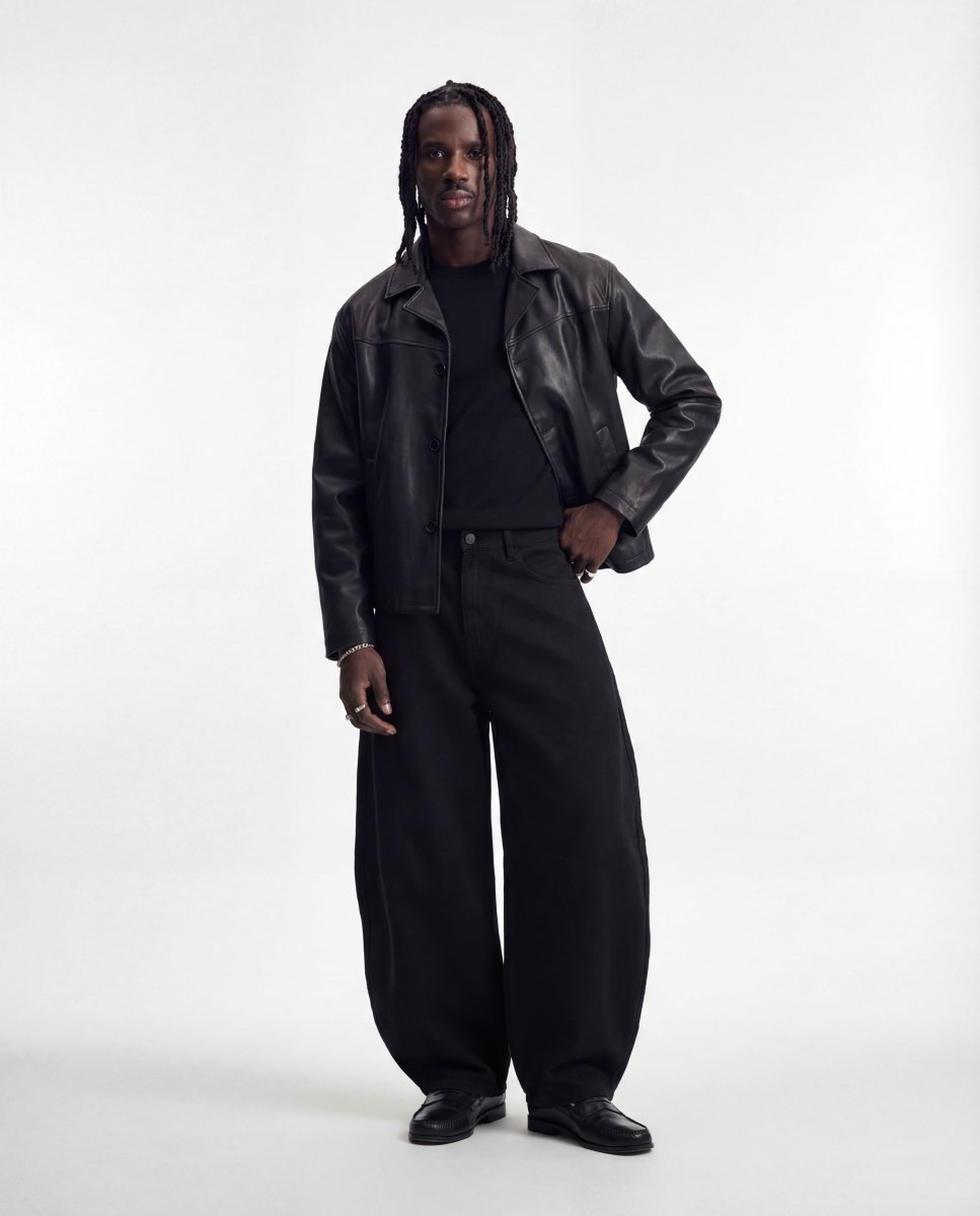 DENIM URBAN BALOON BLACK - Benevierre