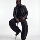 DENIM URBAN BALOON BLACK RAW - Benevierre