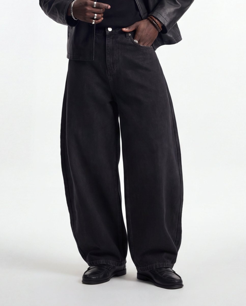 DENIM URBAN BALOON BLACK RAW - Benevierre