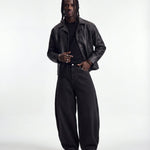 DENIM URBAN BALOON BLACK RAW - Benevierre