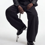 DENIM URBAN BALOON BLACK RAW - Benevierre