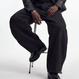 DENIM URBAN BALOON BLACK RAW - Benevierre