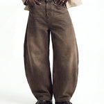 DENIM URBAN BALOON BROWN - Benevierre