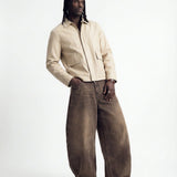 DENIM URBAN BALOON BROWN - Benevierre