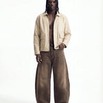 DENIM URBAN BALOON BROWN - Benevierre