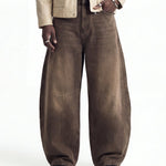 DENIM URBAN BALOON BROWN - Benevierre