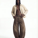 DENIM URBAN BALOON BROWN - Benevierre