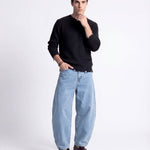 DENIM URBAN BALOON LIGHT BLUE - Benevierre