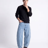 DENIM URBAN BALOON LIGHT BLUE - Benevierre