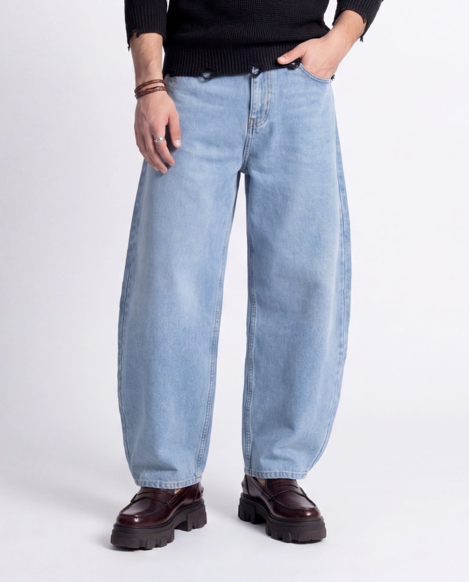 DENIM URBAN BALOON LIGHT BLUE - Benevierre