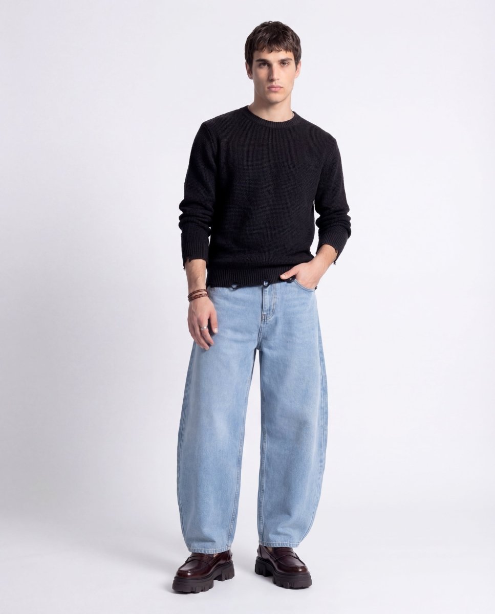 DENIM URBAN BALOON LIGHT BLUE - Benevierre