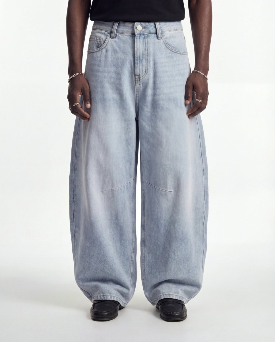 DENIM URBAN BALOON LIGHT BLUE - Benevierre